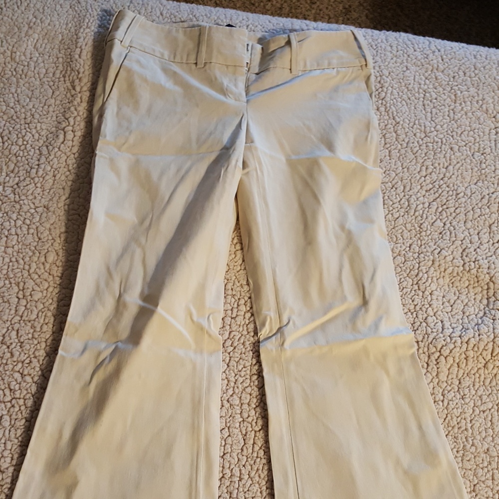 cream work pants